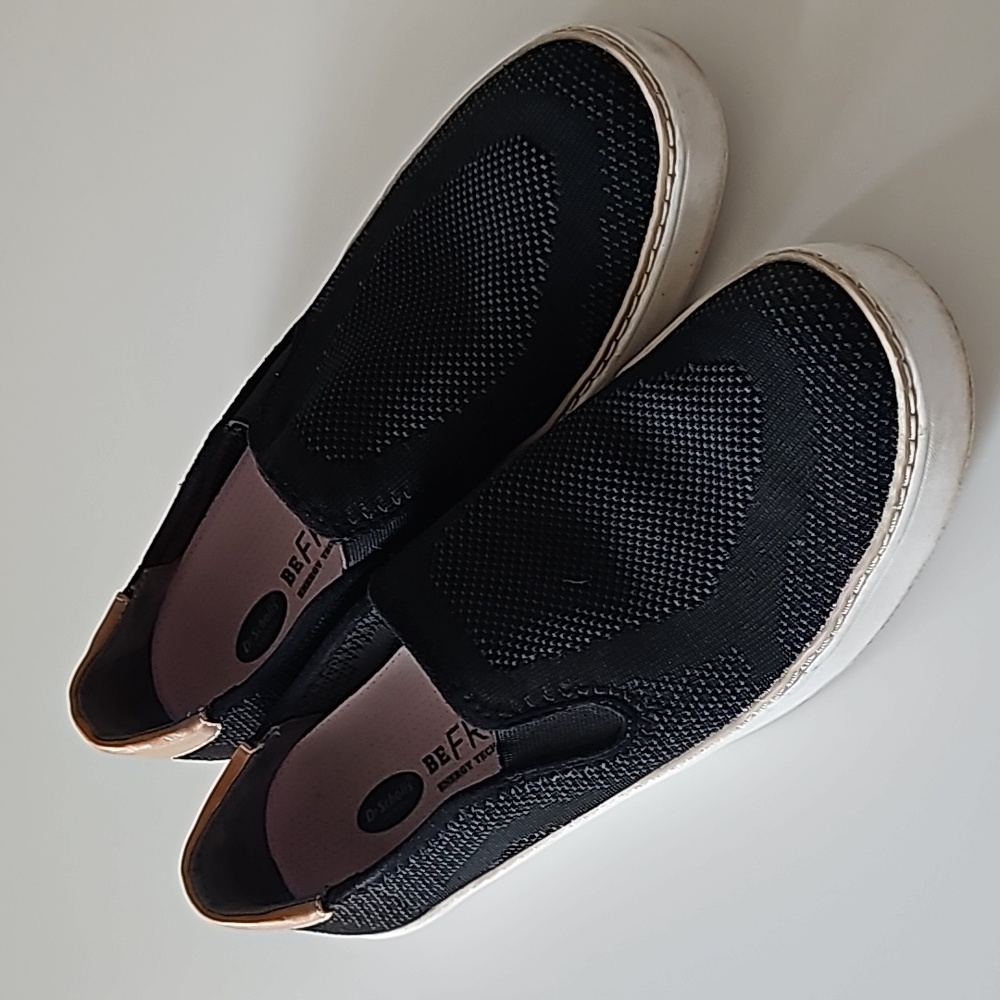 Women's DrScolls Madi Black knit loafer shoes, Black Size 8.5